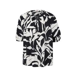 s.Oliver Red Label Blouse à manches courtes en viscose - noir/blanc (99A3)