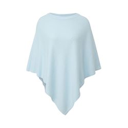 s.Oliver Red Label Knitted poncho in a viscose blend  - blue (50X5)