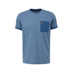 Q/S designed by T-shirt avec poche poitrine - bleu (57W0)