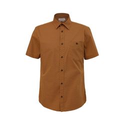 s.Oliver Red Label Slim Fit : chemise avec motif allover - orange (22A5)