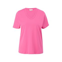 s.Oliver Red Label T-Shirt aus Baumwolljersey - pink (4426)