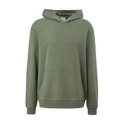 s.Oliver Red Label Hoodie with a rubber-coated print  - green (78D1)