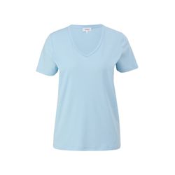 s.Oliver Red Label T-Shirt aus Baumwolljersey - blau (5081)