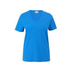 s.Oliver Red Label T-Shirt aus Baumwolljersey - blau (5520)