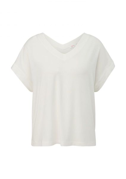 s.Oliver Red Label T-shirt en lin mélangé   - blanc (0210)