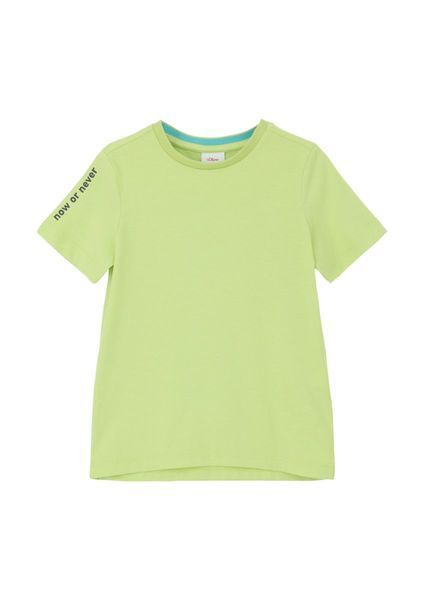 s.Oliver Red Label T-shirt with large backprint - green (7040)
