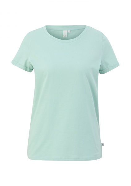 Q/S designed by Regular fit: Basic T-Shirt - blau (6092)