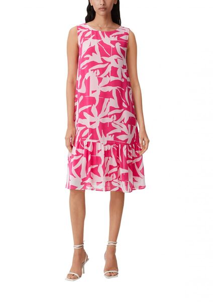 comma Dress with flounces  - pink (44C8)