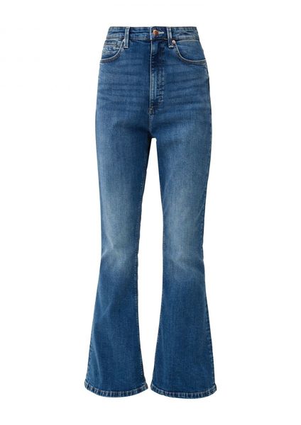 Q/S designed by Slim: Jeans mit Flared leg - blau (57Z2)
