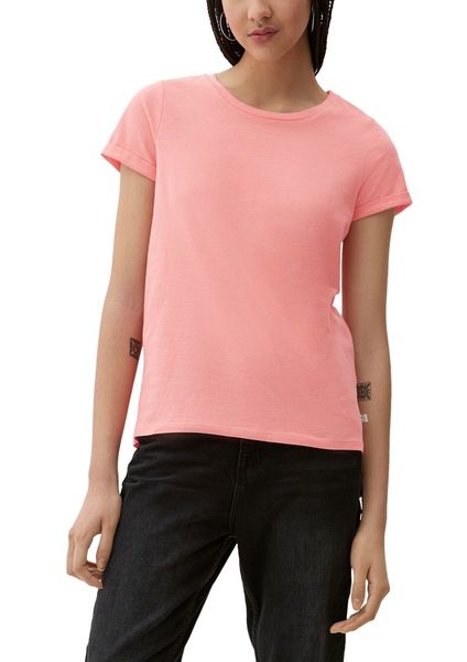 Q/S designed by Regular fit : T-shirt basique - rose (4281)