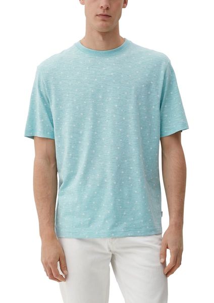 s.Oliver Red Label T-shirt avec imprimé intégral - bleu (61A0)