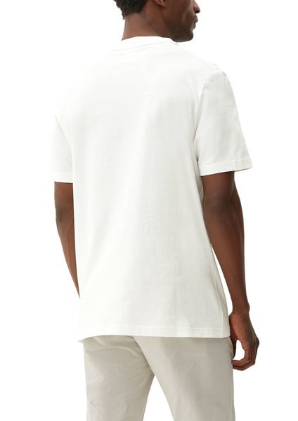 s.Oliver Red Label T-shirt en coton avec impression sur le devant   - blanc (01D1)