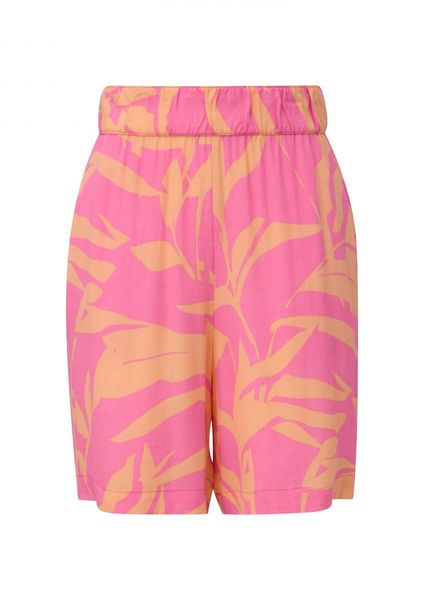 s.Oliver Red Label Loose: Shorts aus Viskose - pink/orange (44A3)
