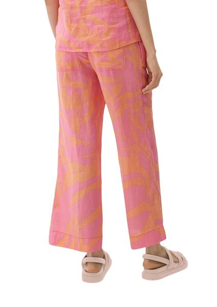 s.Oliver Red Label Relaxed : pantalon avec imprimé allover - rose/orange (44A3)