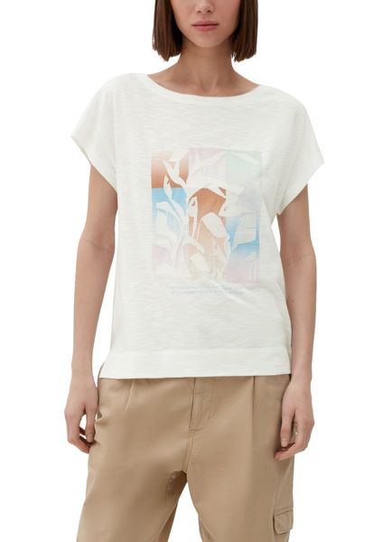 s.Oliver Red Label T-shirt with embroidery  - white (02D0)