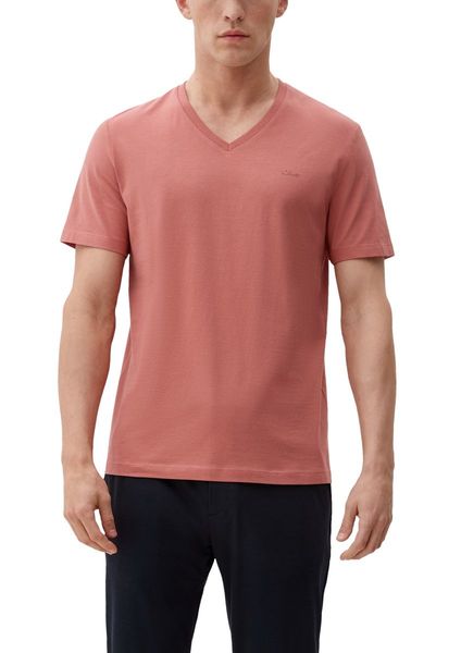 s.Oliver Red Label T-Shirt aus reiner Baumwolle - orange (2071)