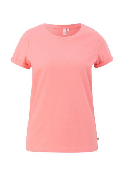 Q/S designed by Regular fit: Basic T-Shirt - pink (4281)