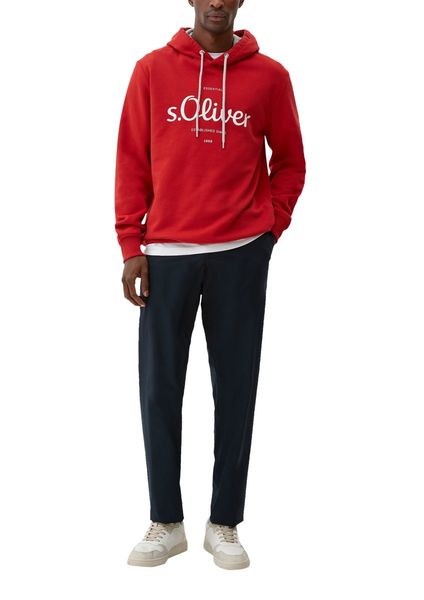 s.Oliver Red Label Hoodie with front print - red (31D1)