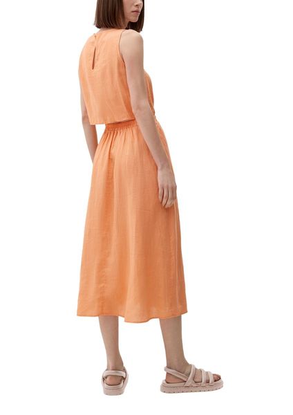 s.Oliver Red Label Linen dress with cut out - orange (2115)