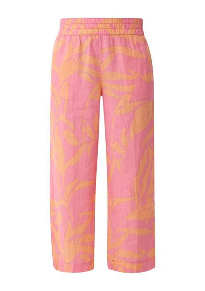 s.Oliver Red Label Relaxed: Hose mit Allover-Print - pink/orange (44A3)