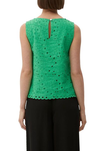 s.Oliver Black Label Blouse with a lace pattern - green (7588)