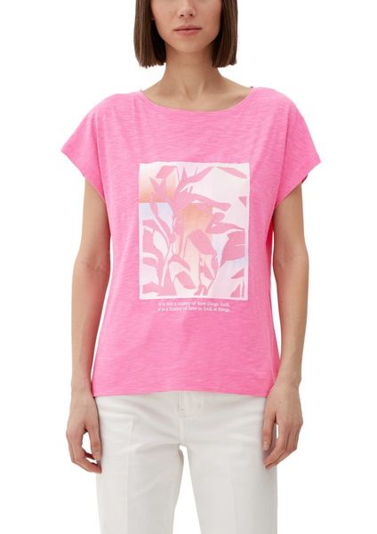 s.Oliver Red Label T-shirt with embroidery  - pink (44D0)
