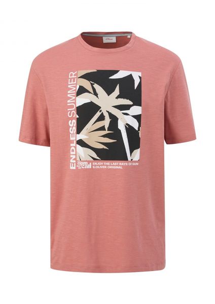s.Oliver Red Label T-shirt with front print   - orange (20D1)