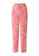 s.Oliver Red Label Loose: trousers with crepe structure - pink/orange (44A3)