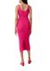 comma Feinstrick-Kleid aus Viskosemix - pink (4462)