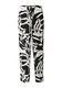 s.Oliver Red Label Loose : pantalon avec structure crêpe - noir/blanc (99A3)