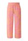 s.Oliver Red Label Relaxed: pants with allover print - pink/orange (44A3)