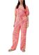 s.Oliver Red Label Loose: trousers with crepe structure - pink/orange (44A3)