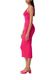 comma Fine knit dress made of viscose mix - pink (4462)