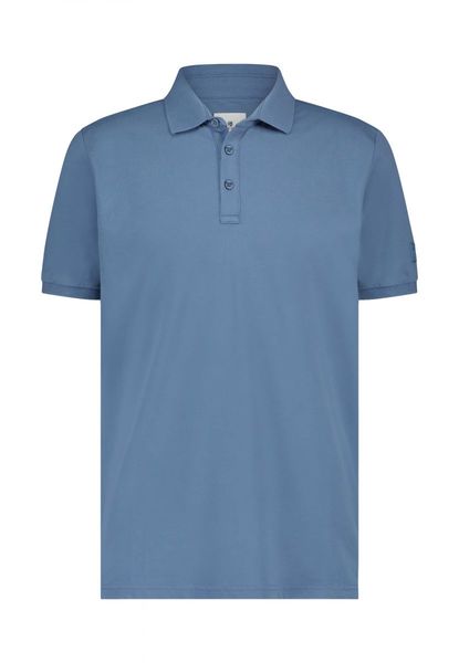 State of Art Polo shirt with rubber print - blue (5300)