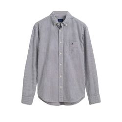 Gant Regular Fit : chemise en seersucker - bleu (433)