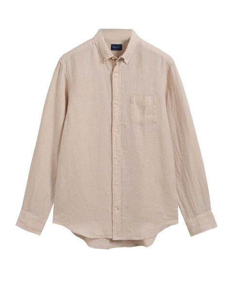Gant Regular fit : linen shirt - beige (277)