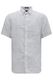 Gant Regular Fit : Short sleeve linen shirt - blue (110)