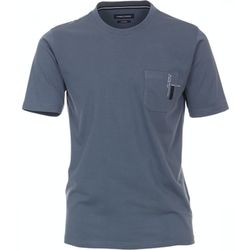 Casamoda T-shirt with breast pocket - blue (116)