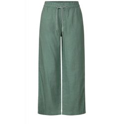 Street One Loose Fit Linen Pants - green (14518)
