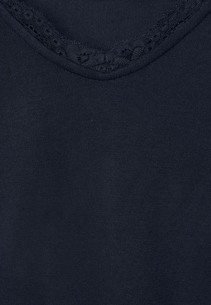 Street One T-Shirt mit Spitzendetail - blau (11238)
