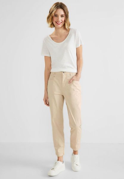 Street One Papertouch casual fit pants - beige (14694)