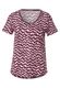 Street One T-shirt with zig zag print - red (34886)