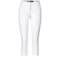 Cecil 3/4 length loose fit jeans - white (10000)
