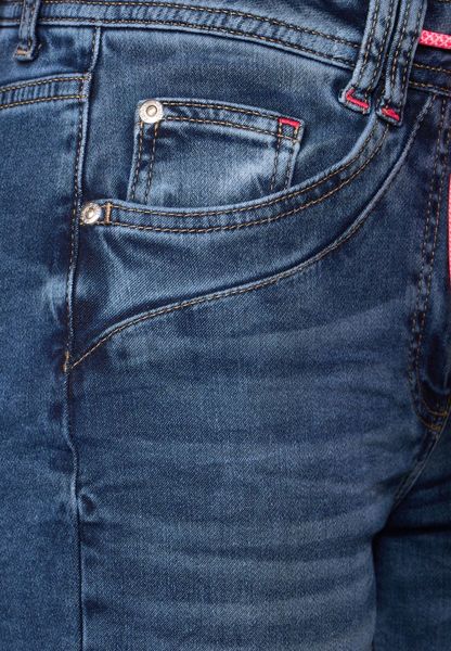 Cecil Slim fit jeans capri pants - blue (10283)