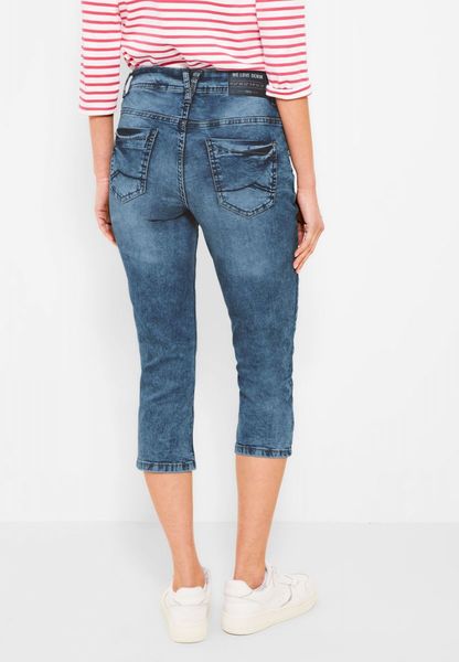 Cecil Casual Fit Jeans in 3/4 - Scarlett - blau (10283)