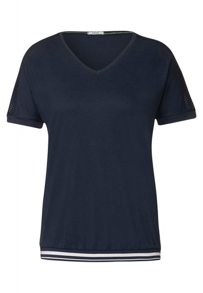 Cecil Mesh T-Shirt - bleu (10128)