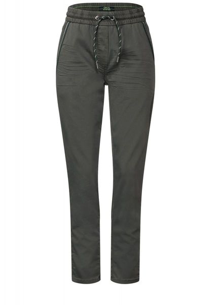 Cecil Pantalon Casual Fit - Tracey - vert (14684)