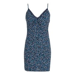 Tommy Jeans Dress with lace trim and floral print - blue (0G1)