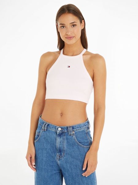 Tommy Jeans Cropped fit tank top with racer back - pink (TJ9)