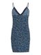 Tommy Jeans Kleid mit Spitzenbesatz und Blümchen-Print - blau (0G1)